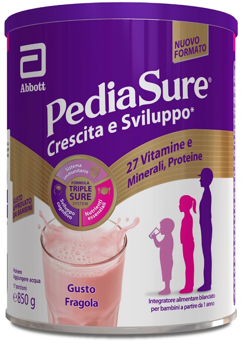 PEDIASURE CRESCITA&SVILUPPO FRAGOLA 850 G - farmagiri