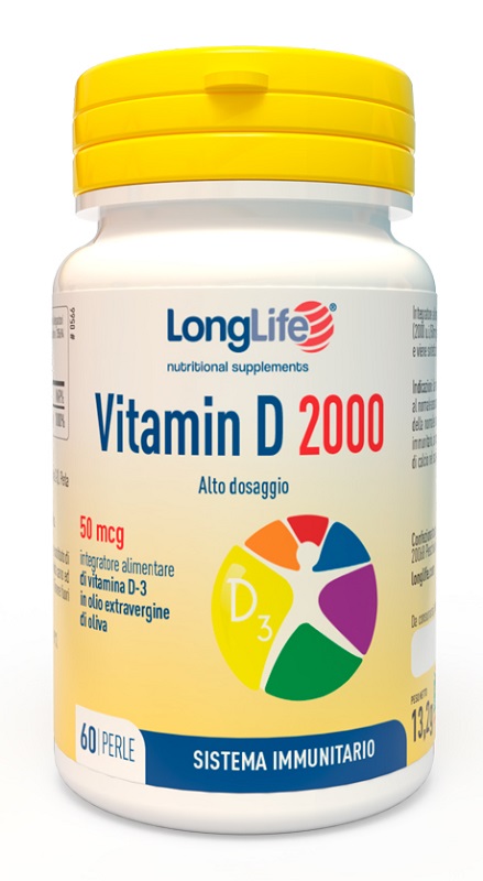 LONGLIFE VITAMIN D 2000 UI 60 PERLE - farmagiri