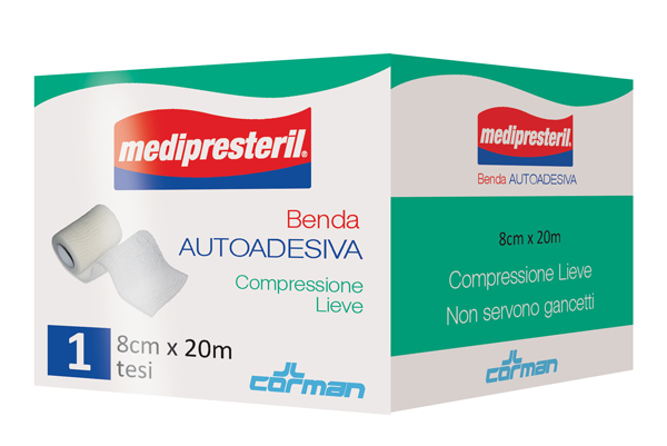 MEDIPRESTERIL BENDA AUTOADESIVA 8X2000 CM 1 PEZZO - farmagiri