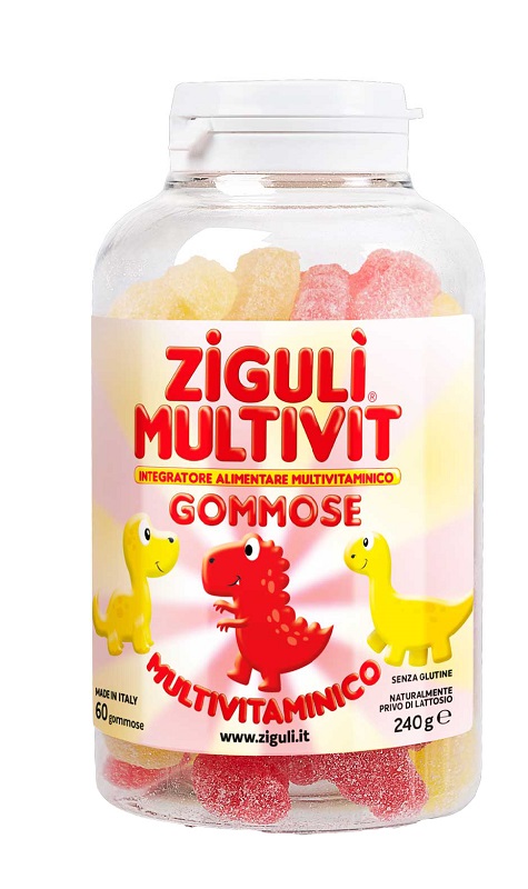 ZIGULI MULTIVIT FRAGOLA E BANANA 60 GOMMOSE - farmagiri