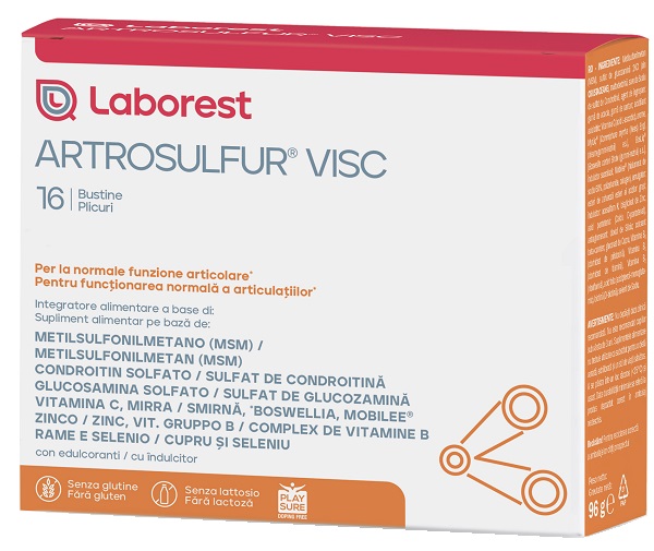 ARTROSULFUR VISC 16 BUSTINE DA 6 G - farmagiri