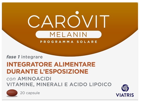CAROVIT MELANIN PROGRAMMA SOLARE 20 CAPSULE - farmagiri