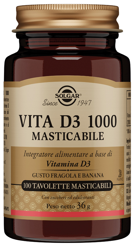 VITA D3 1000 100 TAVOLETTE MASTICABILI - farmagiri