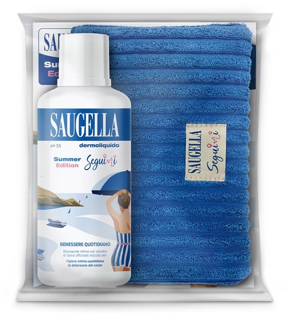 SAUGELLA SEGUIMI BUNDLE DERMOLIQUIDO 500 ML + GADGET POCHETTE - farmagiri