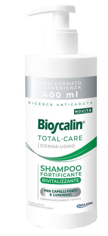 BIOSCALIN TOTAL CARE SHAMPOO FORTIFICANTE RIVITALIZZANTE 400 ML - farmagiri