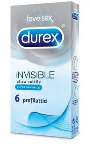 DUREX INVISIBLE PROFILATTICO 6 PEZZI - farmagiri