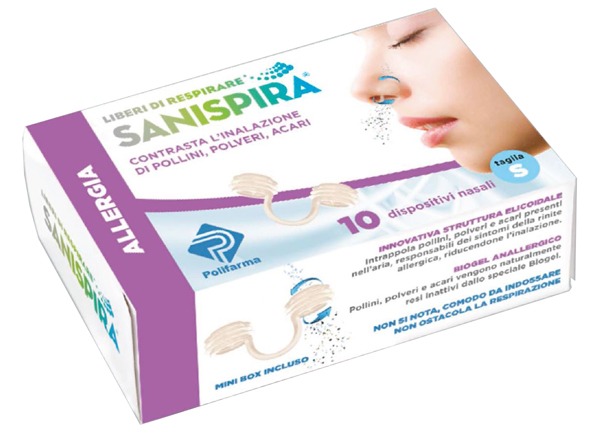 SANISPIRA ALLERGIA DISPOSITIVO NASALE 10 PEZZI TAGLIA M - farmagiri