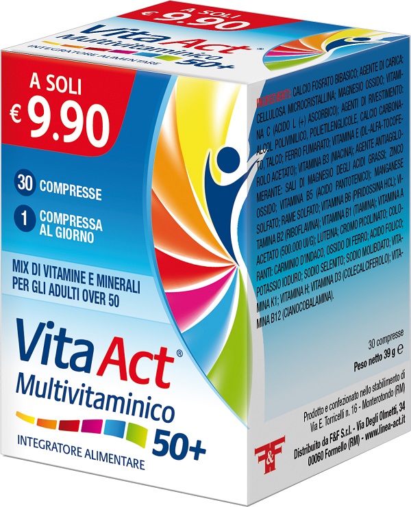 VITA ACT MULTIVITAMINICO 50+ 30 COMPRESSE - farmagiri