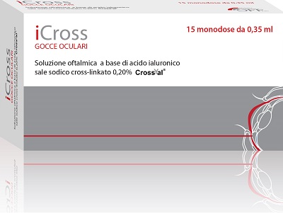 ICROSS SOLUZIONE OFTALMICA ACIDO IALURONICO CROSS-LINKATO 0,2% 15 MONODOSI DA 0,35 ML - farmagiri
