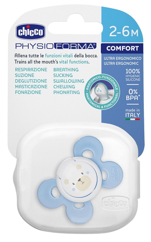 CHICCO SUCCHIETTO COMFORT BOY IN SILICONE 2-6 MESI 1 PEZZO - farmagiri