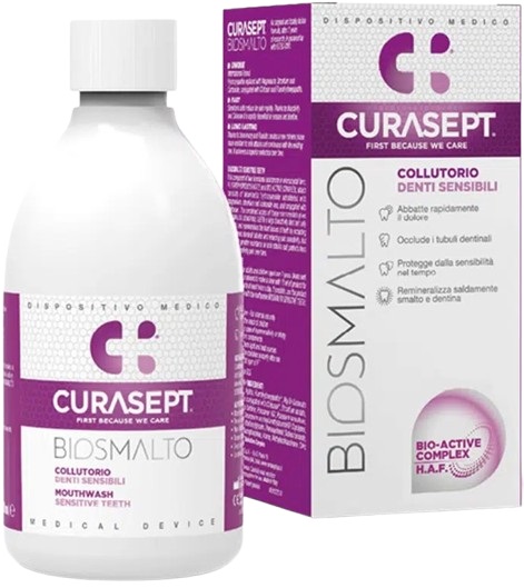 CURASEPT BIOSMALTO COLLUTORIO DENTI SENSIBILI 300 ML - farmagiri