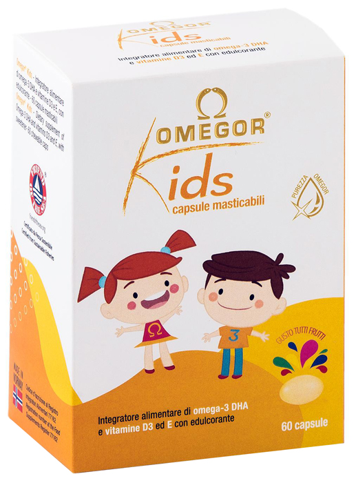 OMEGOR KIDS 60 CAPSULE MASTICABILI - farmagiri
