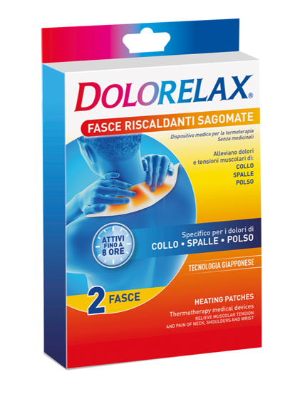 DOLORELAX FASCIA RISCALDANTE SAGOMATA 2 PEZZI - farmagiri