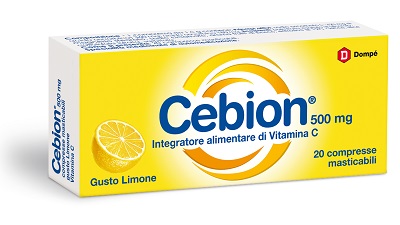 CEBION MASTICABILE LIMONE VITAMINA C 500 MG 20 COMPRESSE - farmagiri