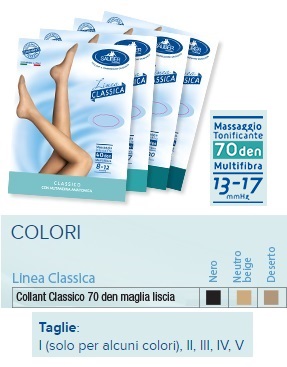 SAUBER COLLANT 70 DENARI MAGLIA LISCIA NERO 1 LINEA CLASSICA - farmagiri