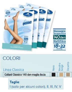 SAUBER COLLANT 140 DENARI MAGLIA LISCIA NERO 1 LINEA CLASSICA - farmagiri