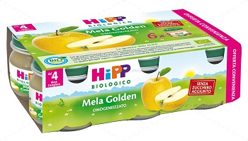 HIPP BIO OMOGENEIZZATO MELA GOLDEN 6X80 G - farmagiri
