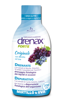 DRENAX FORTE ORIGINALE CON MIRTILLO E UVA 300 ML - farmagiri