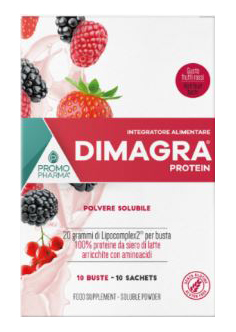 DIMAGRA PROTEIN RED FRUIT 10 BUSTE - farmagiri