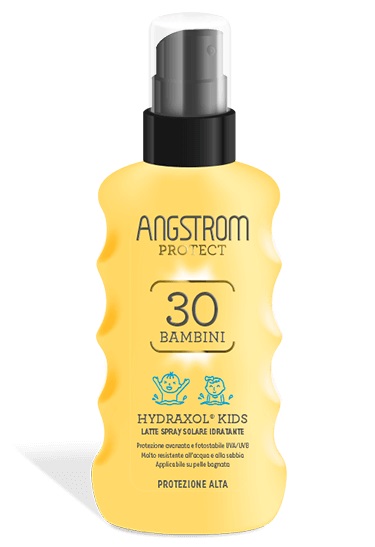 ANGSTROM PROTECT HYDRAXOL KIDS LATTE SPRAY SOLARE PROTEZIONE 30 175 ML - farmagiri