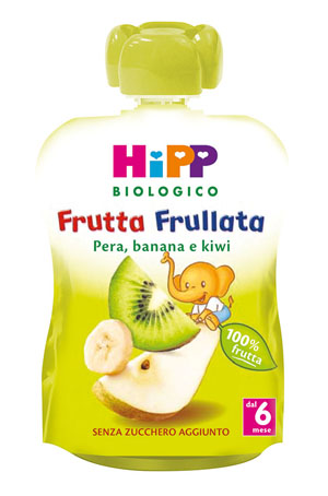 HIPP BIO FRUTTA FRULLATA PERA BANANA KIWI 90 G - farmagiri