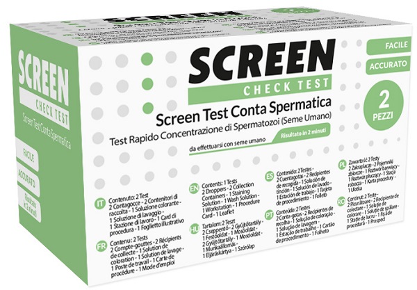 SCREEN TEST CONTA SPERMATICA SCREEN 2 PEZZI - farmagiri
