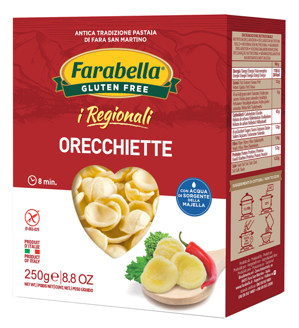 FARABELLA ORECCHIETTE I REGIONALI PASTA FRESCA STABILIZZATA 250 G - farmagiri