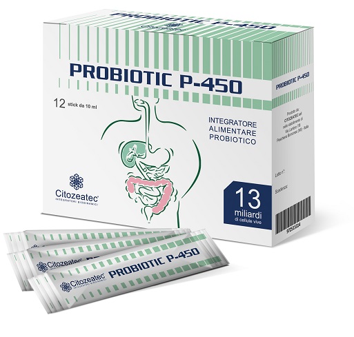 PROBIOTIC P-450 12 STICK MONODOSE 10 ML - farmagiri