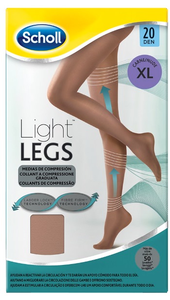 SCHOLL LIGHTLEGS 20 DENARI TAGLIA XL COLORE NUDE 1 PAIO - farmagiri