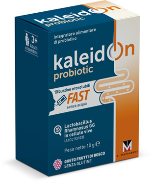 KALEIDON PROBIOTIC FAST FRUTTI DI BOSCO 10 BUSTE OROSOLUBILI - farmagiri
