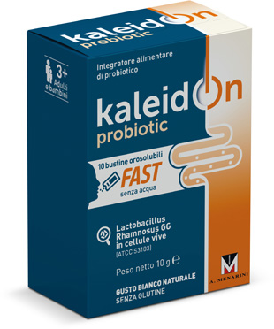 KALEIDON PROBIOTIC FAST BIANCO NATURALE 10 BUSTE OROSOLUBILI - farmagiri