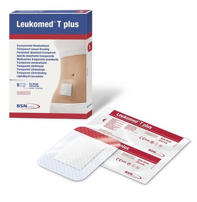MEDICAZIONE POST-OPERATORIA LEUKOMED T PLUS TRASPARENTE IMPERMEABILE 8 X 10 CM - farmagiri