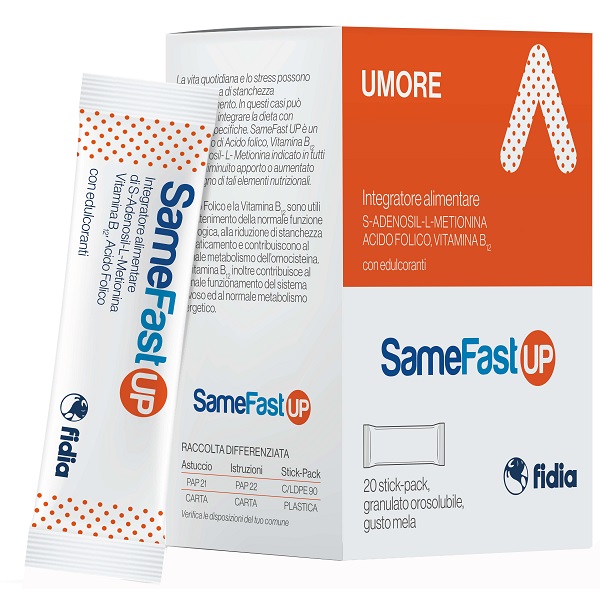 SAMEFAST UP 20 STICK PACK GRANULATO OROSOLUBILE GUSTO ANANAS - farmagiri