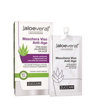 ALOEVERA2 MASCHERA VISO ANTIAGE 4 SACCHETTI 20 ML - farmagiri