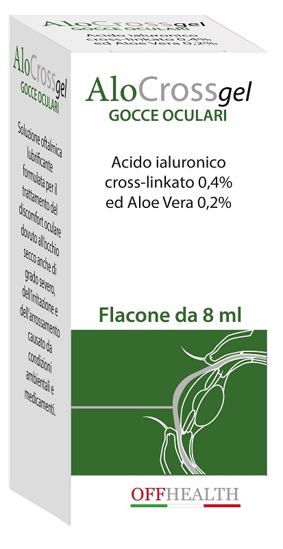 ALOCROSS GOCCE OCULARI ACIDO IALURONICO CROSS-LINKATO 0,2% E ALOE VERA 8 ML - farmagiri