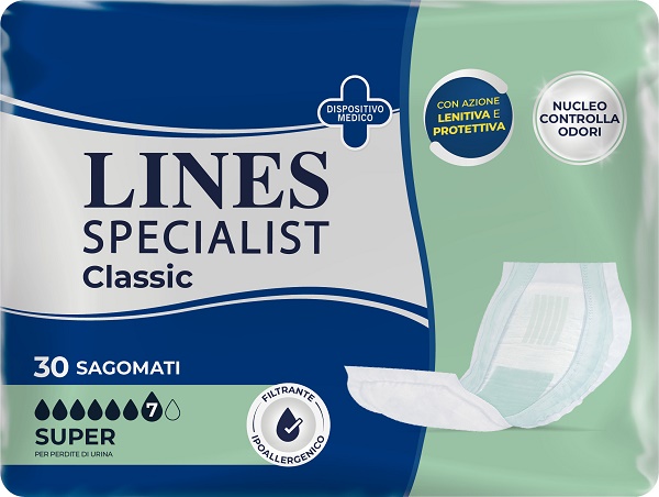 PANNOLONE LINES SPECIALIST CLASSIC SAGOMATO SUPER 30 PEZZI - farmagiri