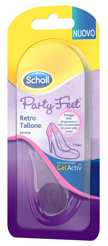 PLANTARE ORTOPEDICO PER RETRO TALLONE PARTY FEET SCHOLL GEL ACTIV 1 PAIO - farmagiri