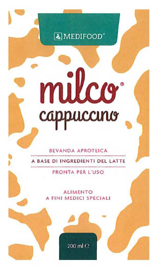 MEDIFOOD MILCO BEVANDA APROTEICA CAPPUCCINO 6 X 200 ML - farmagiri