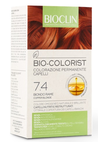 BIOCLIN BIO COLORIST 7,4 BIONDO RAME - farmagiri