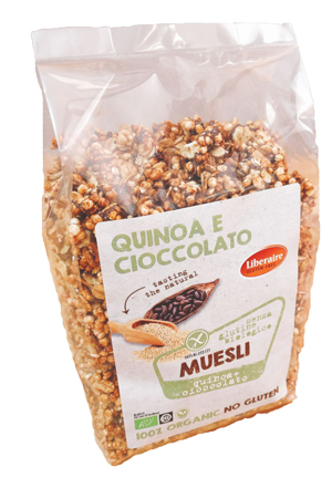 LIBERAIRE MUESLI QUINOA E CIOCCOLATO SENZA GLUTINE BIO 300 G - farmagiri