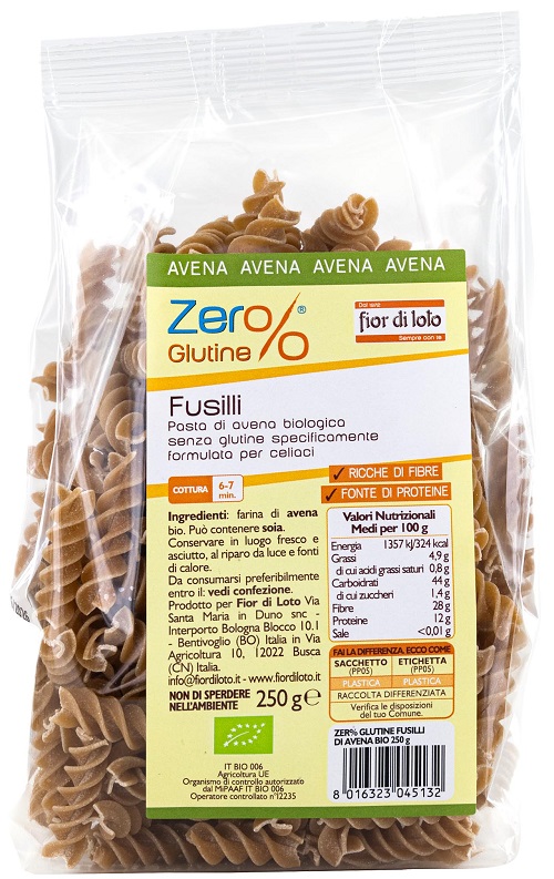 FUSILLI DI AVENA 250 G - farmagiri