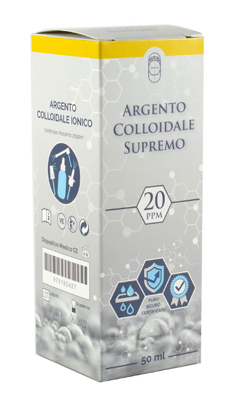 ARGENTO COLLOIDALE SUPREMO 20PPM CERTIFICATO SPRAY CON CONTAGOCCE + EROGATORE NASO + EROGATORE GOLA + EROGATORE PELLE - farmagiri