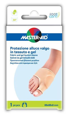 PROTEZIONE IN GEL E TESSUTO MASTER-AID FOOTCARE PER ALLUCE VALGO 1 PEZZO D5 - farmagiri