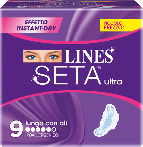 LINES SETA ULTRA ASSORBENTI LUNGHI 9 PEZZI - farmagiri