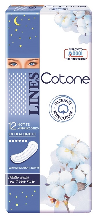LINES COTONE NON ULTRA NOTTE DISTESI 12 PEZZI - farmagiri