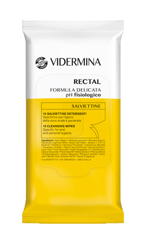 VIDERMINA RECTAL SALVIETTINE 15 PEZZI - farmagiri