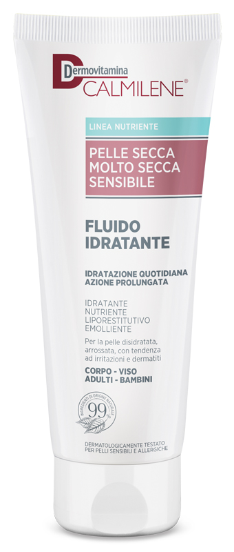 DERMOVITAMINA CALMILENE FLUIDO IDRATANTE PER PELLE SECCA, MOLTO SECCA E SENSIBILE 250 ML - farmagiri