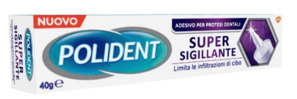 POLIDENT SUPER TENUTA+SIGILLANTE ADESIVO PROTESI DENTALE 40 G - farmagiri