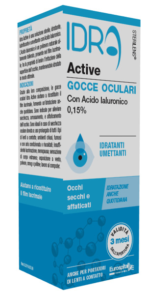 GOCCE OCULARI STERILENS IDRA ACTIVE 10 ML CON ACIDO IALURONICO 0,15% - farmagiri