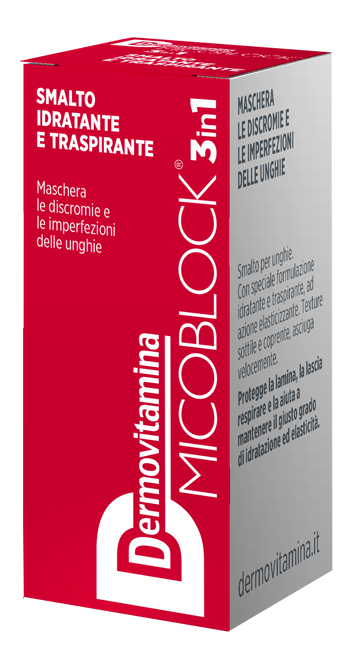 DERMOVITAMINA MICOBLOCK 3 IN 1 SMALTO IDRATANTE E TRASPIRANTE ROSSO 5 ML - farmagiri